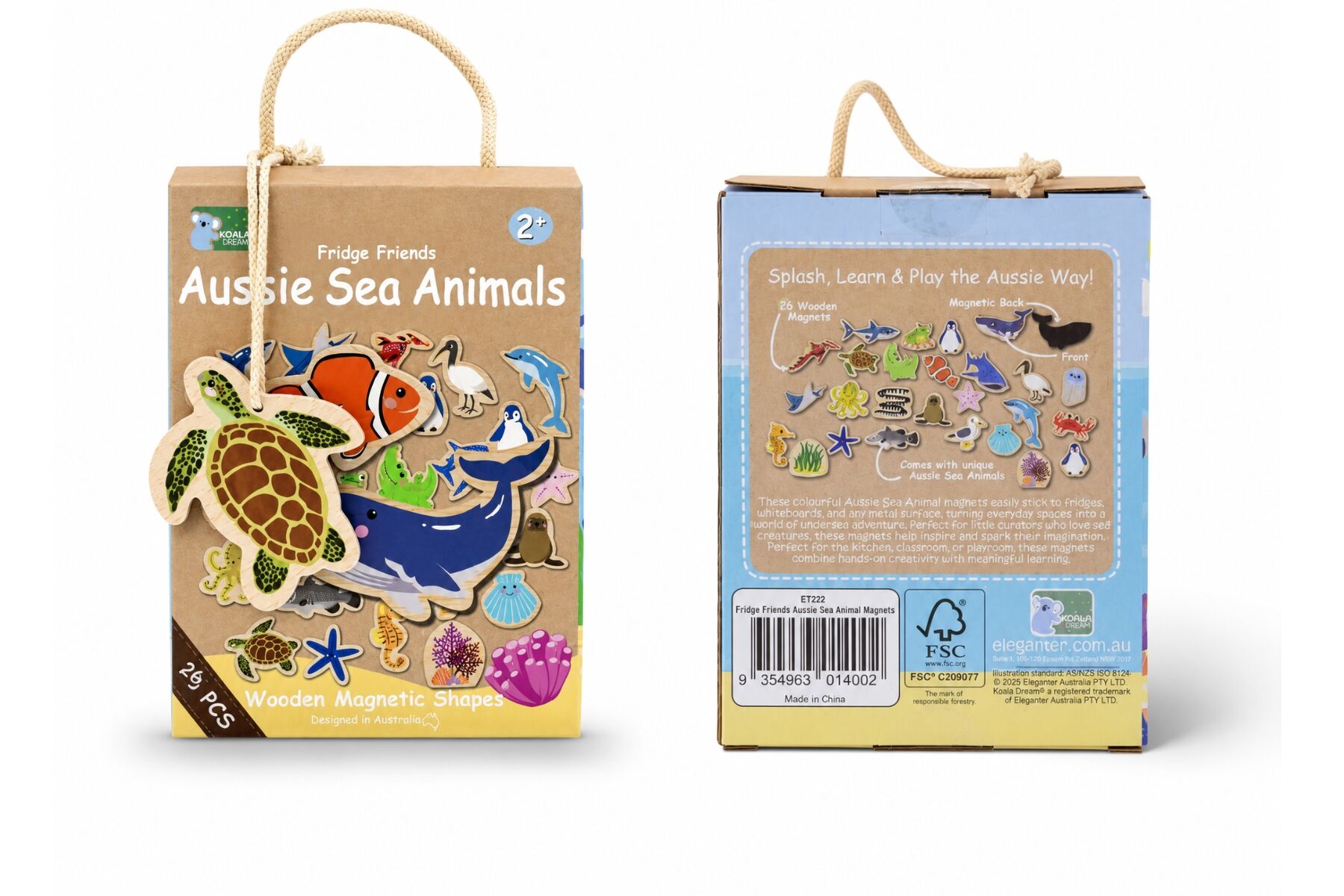 Magnetic Sea Animals Set Educational 12.5x5x16.5cm