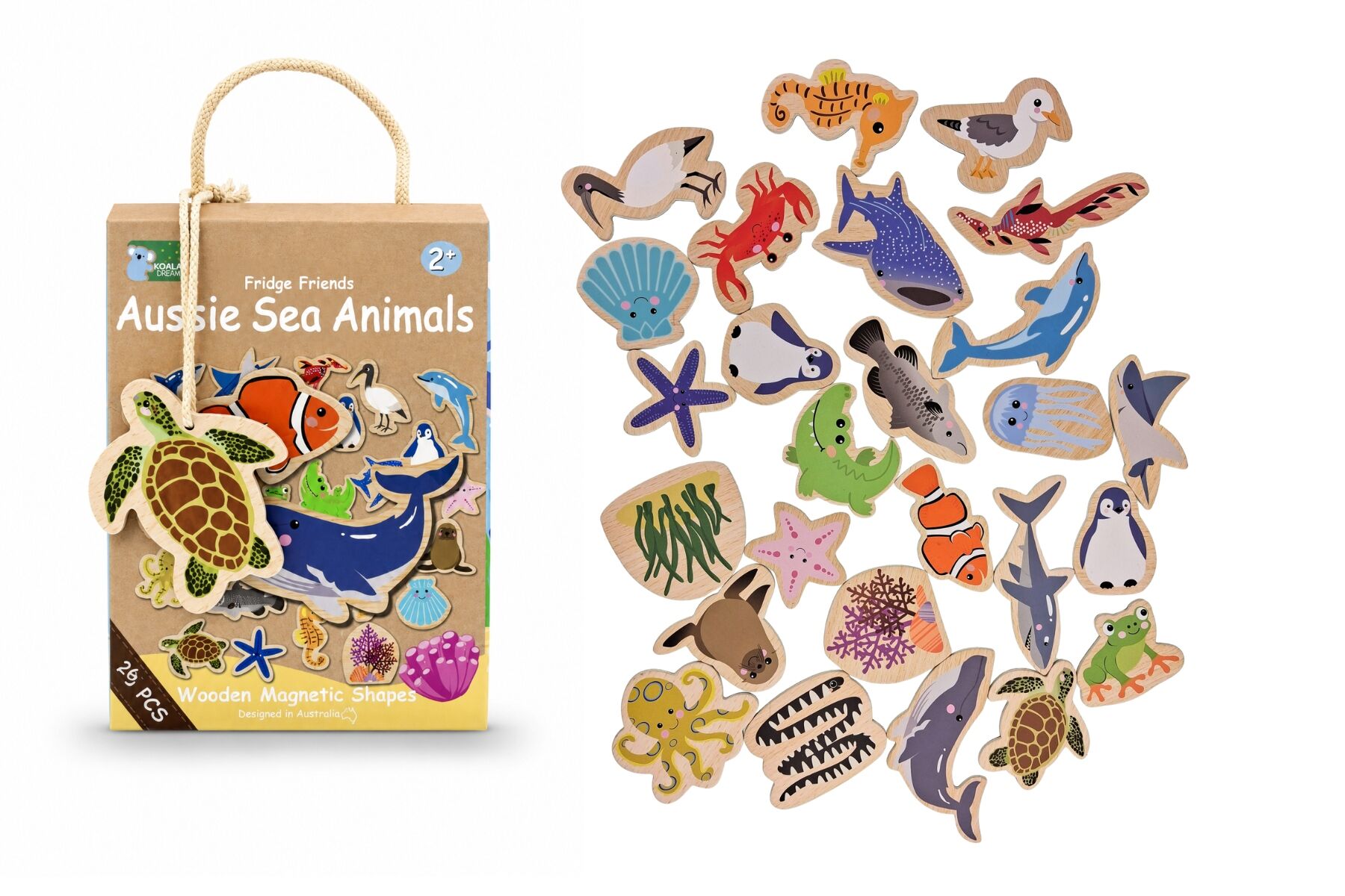 Magnetic Sea Animals Set Educational 12.5x5x16.5cm