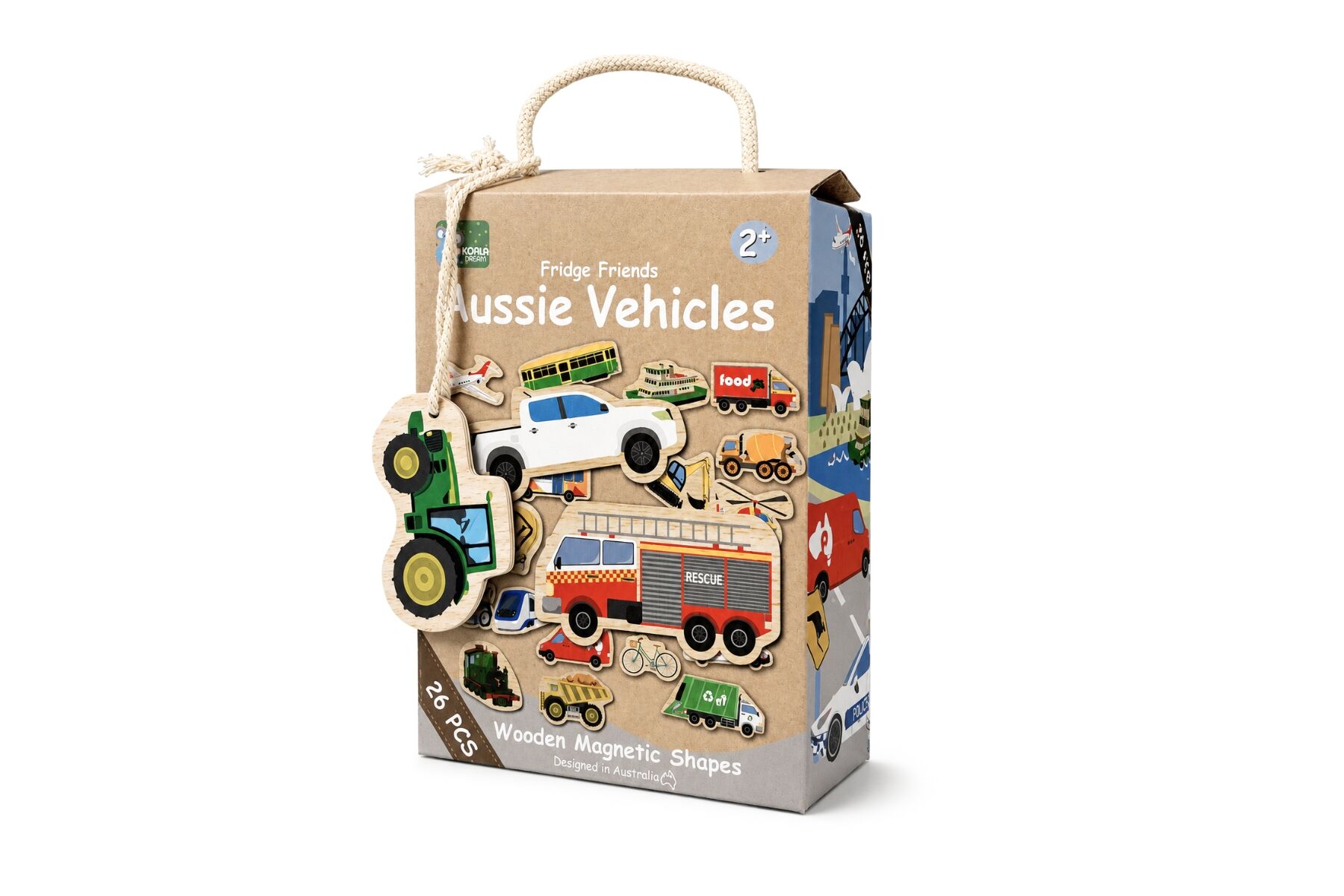Magnetic Vehicles Set Educational 12.5x5.5x16.5cm