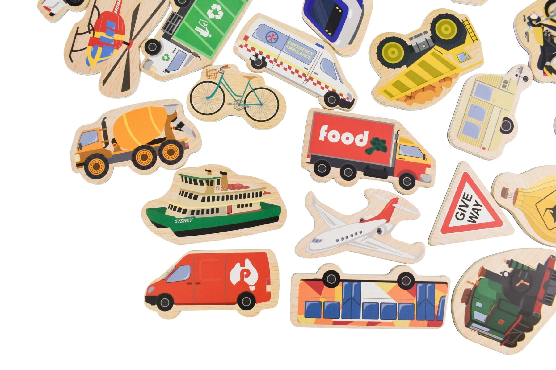 Magnetic Vehicles Set Educational 12.5x5.5x16.5cm