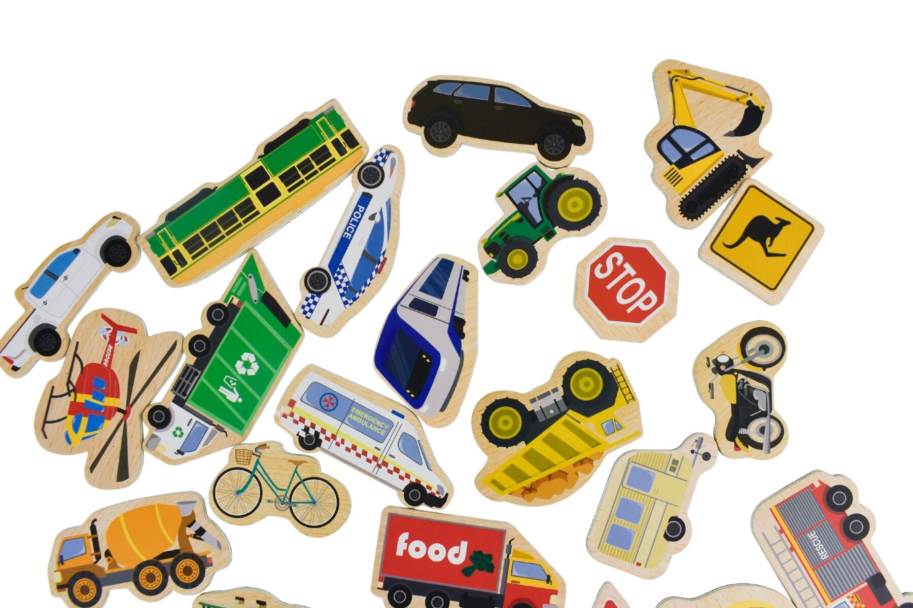 Magnetic Vehicles Set Educational 12.5x5.5x16.5cm
