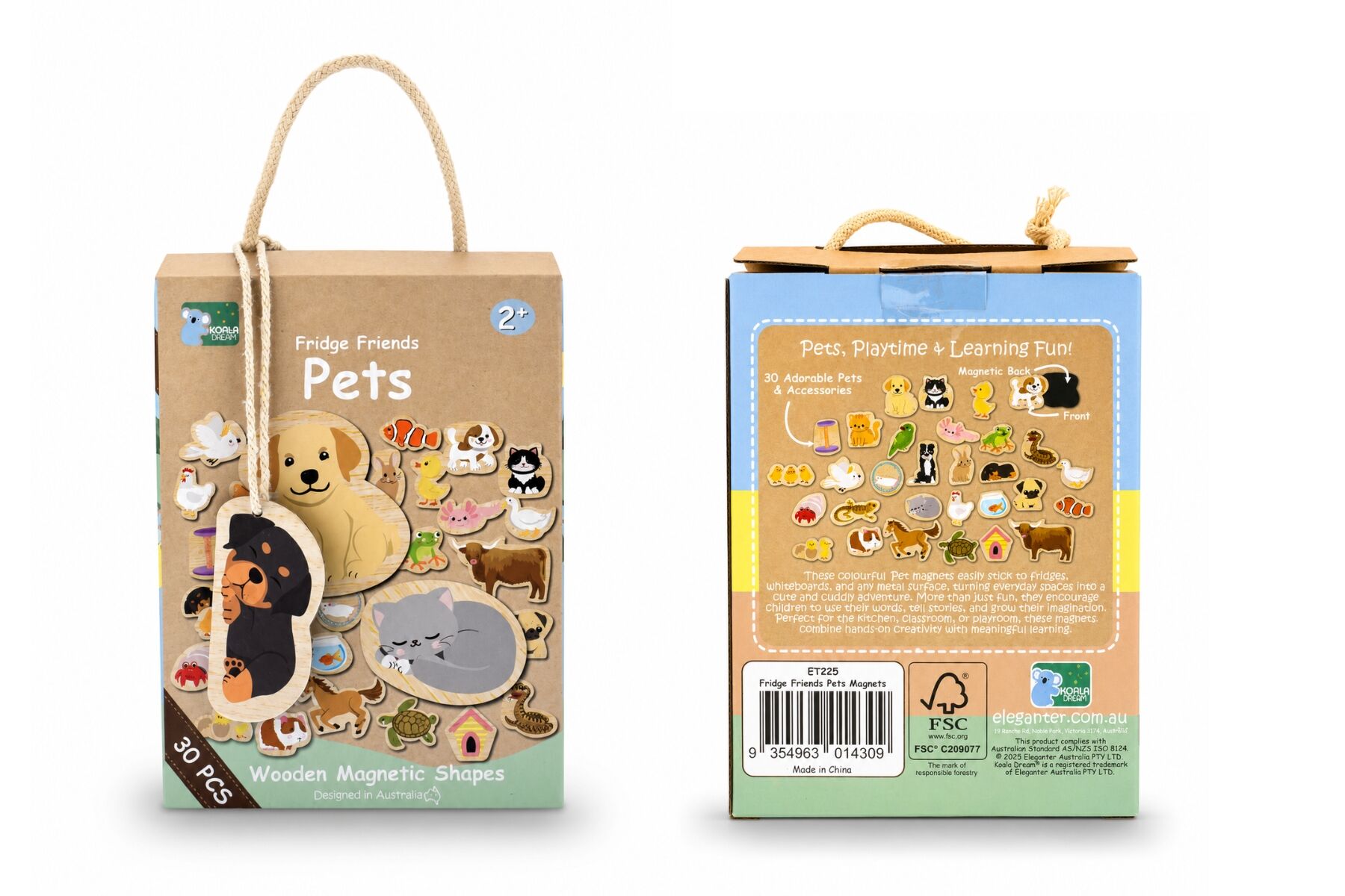 Magnetic Pet Set Educational 12.5x5.5x16.5cm