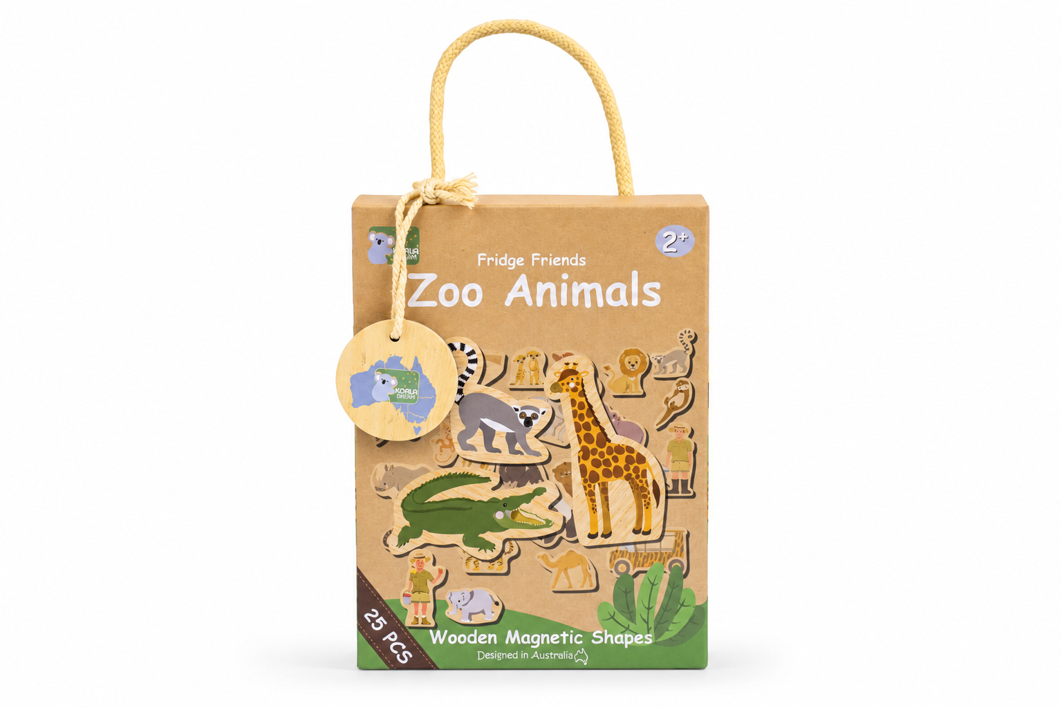 Magnetic Zoo Animals Set Wooden 13x5.5x17cm