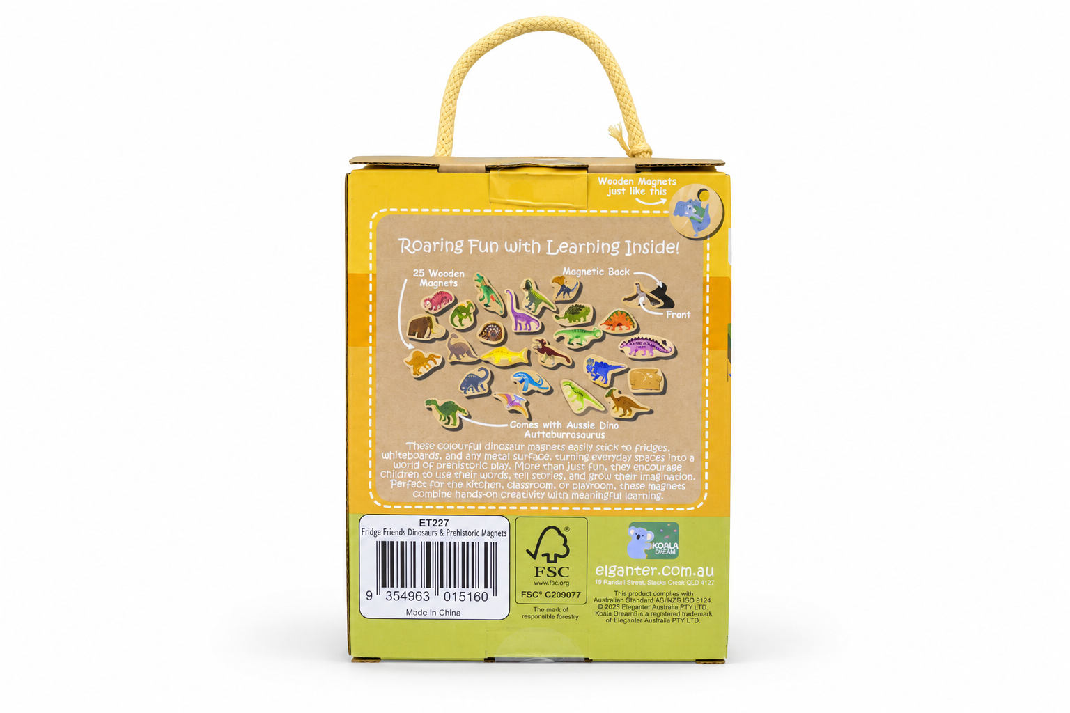 Dinosaur Magnets Educational Set 13x5.5x17cm