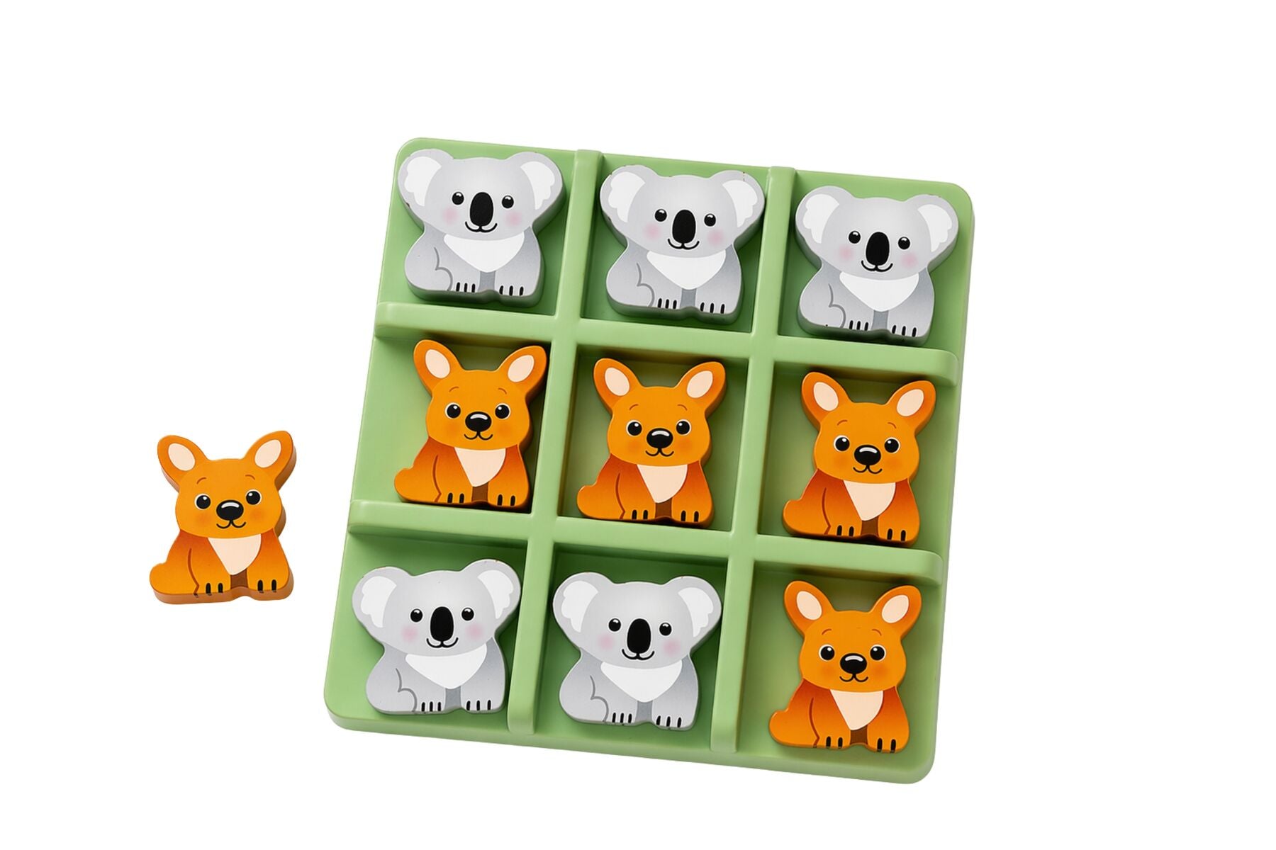 Tic Tac Toe Game Australian Theme 14x14cm