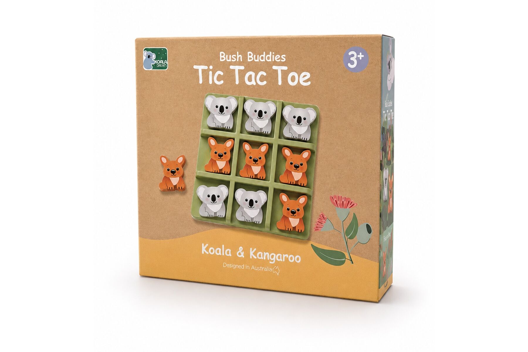 Tic Tac Toe Game Australian Theme 14x14cm