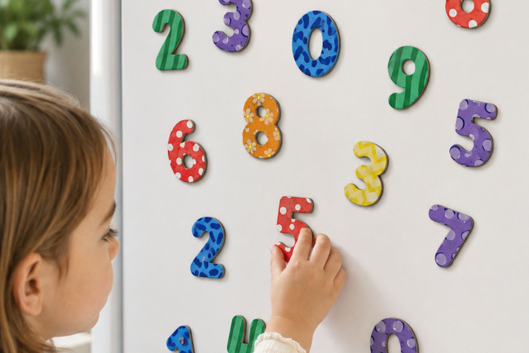 Magnetic Numbers Shapes Set 3.5x3.5cm