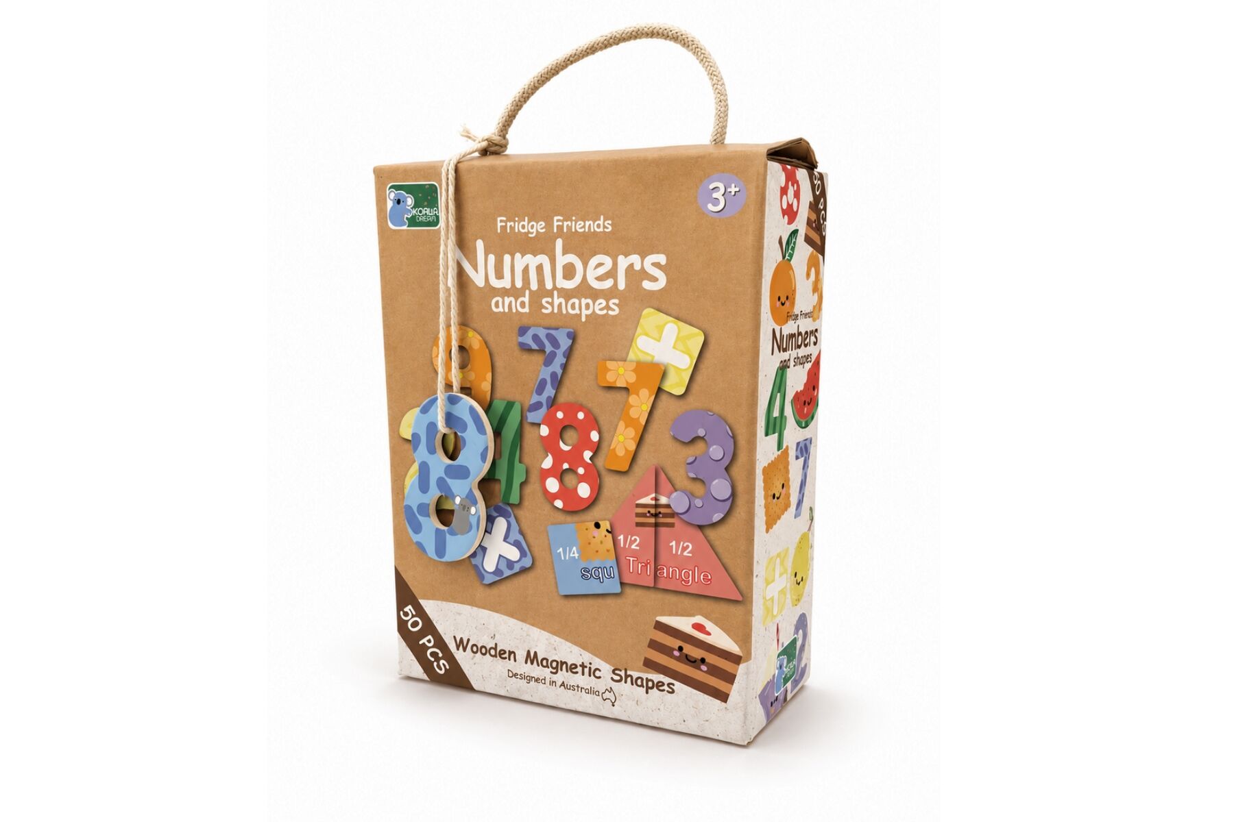 Magnetic Numbers Shapes Set 3.5x3.5cm