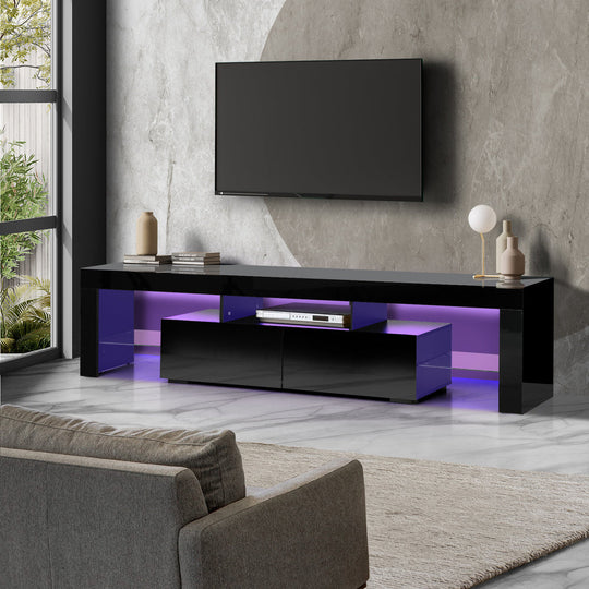 Transform Your Living Space: Modern Gloss Black