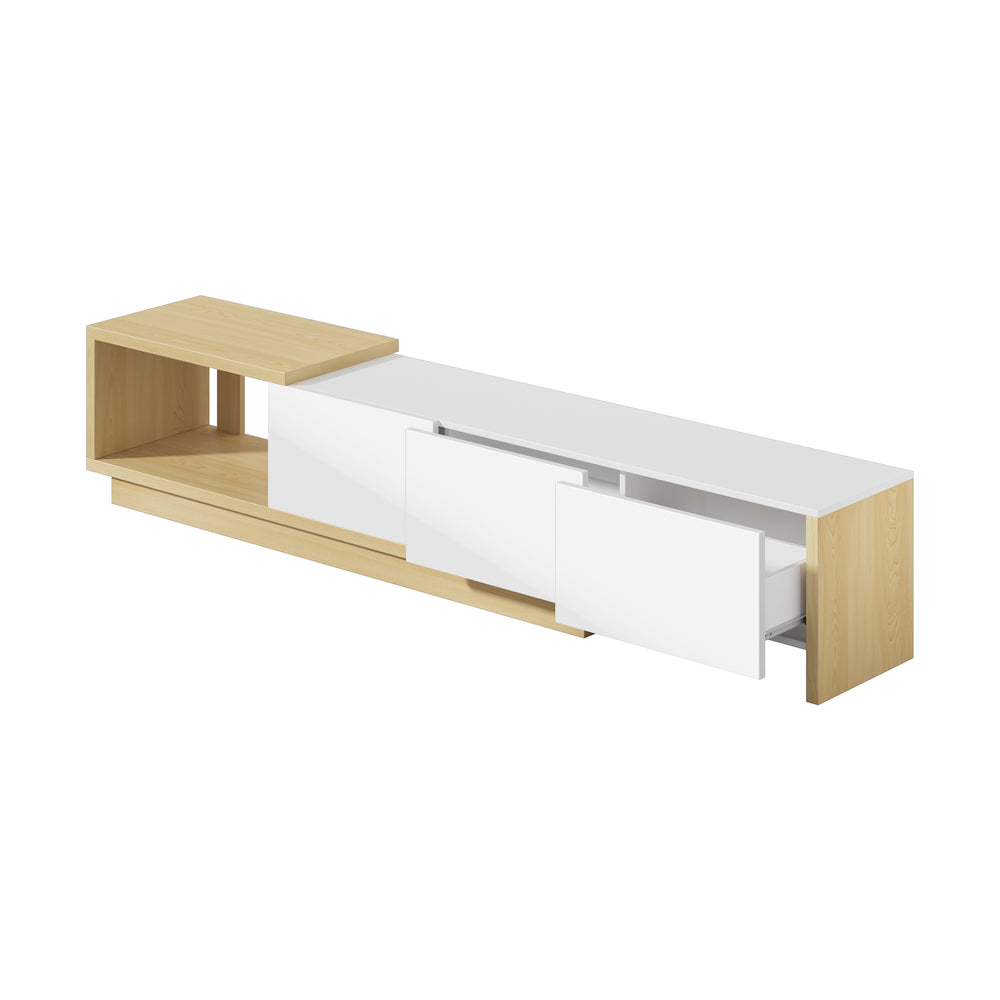 Extendable Entertainment Unit Cabinet 211x39x39cm