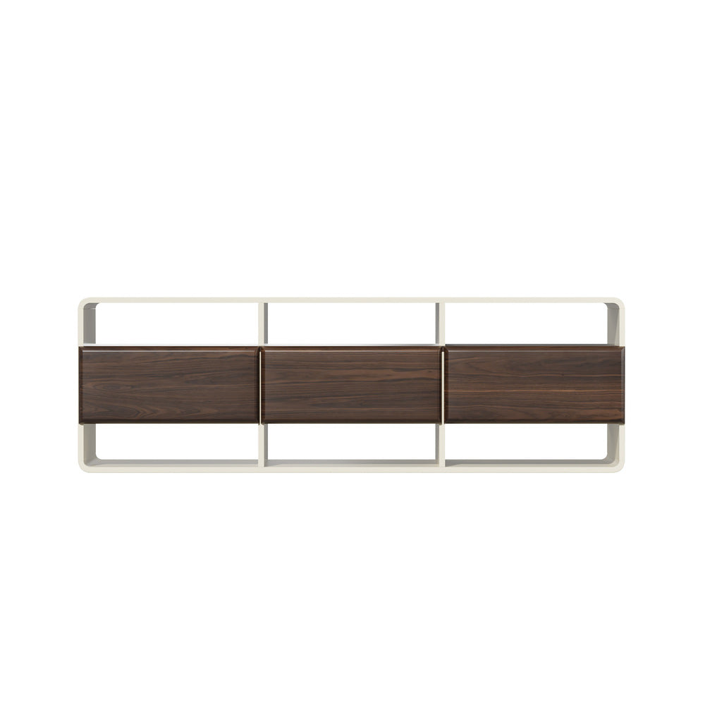 TV Cabinet Entertainment Unit 140cm with 3 Drawers & 6 Open Shelves