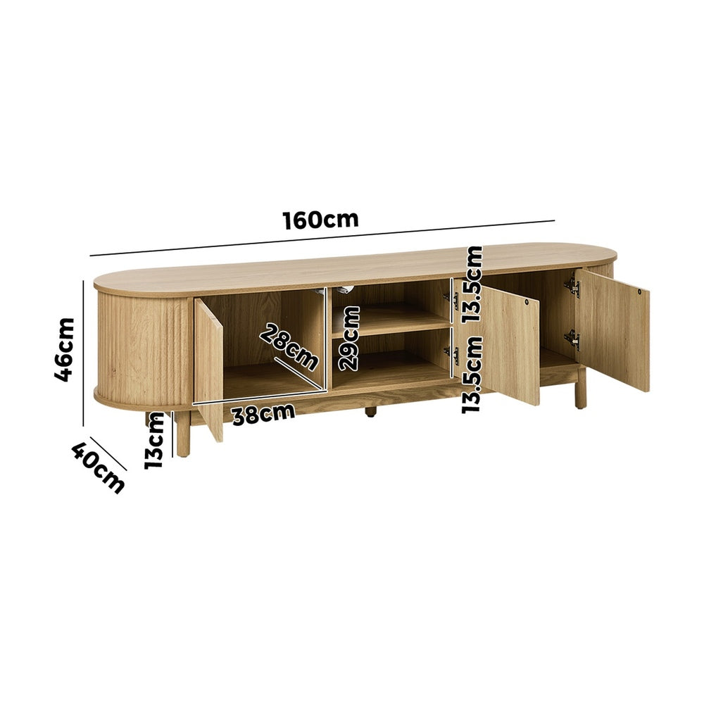 160cm Scandinavian TV Entertainment Unit | Simpledeals