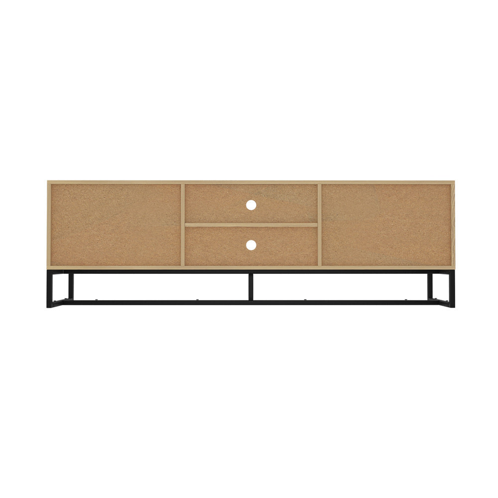 TV Cabinet Storage Drawer Shelf 160cm Oak
