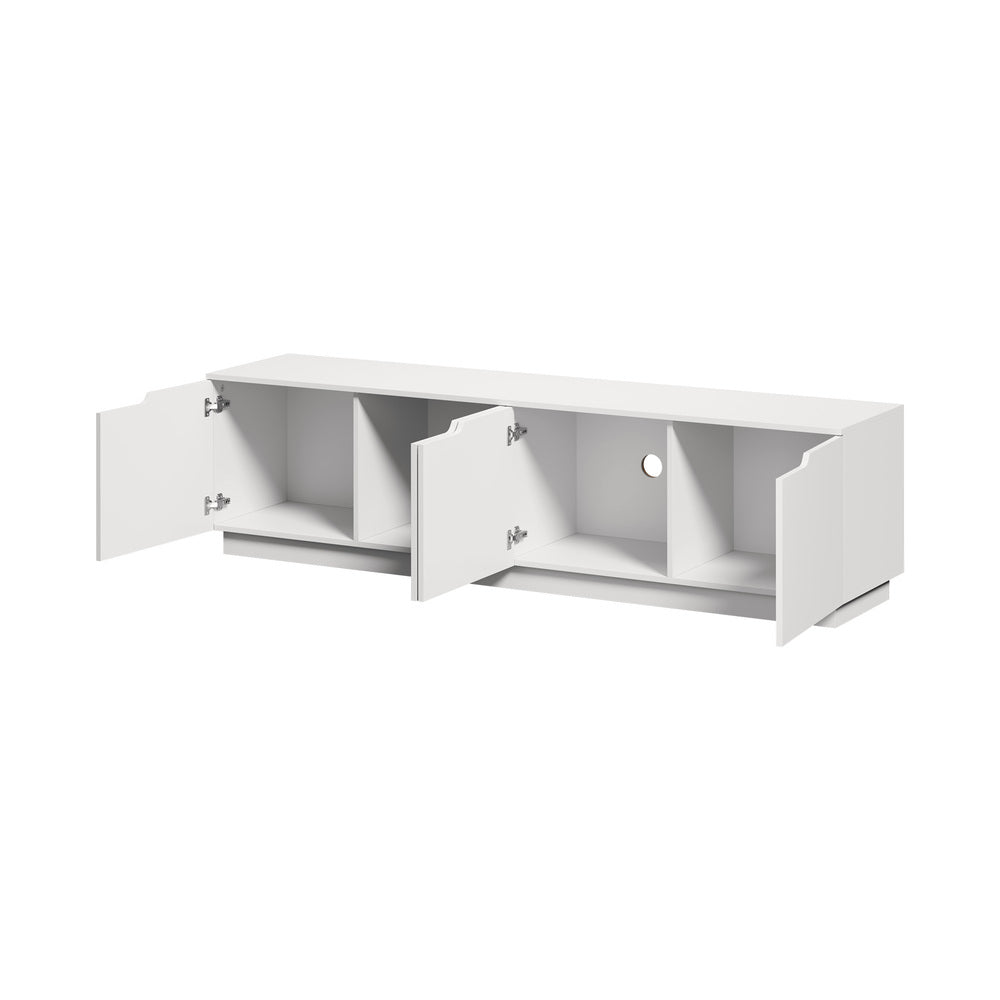180cm White TV Cabinet Entertainment Unit | Simpledeals