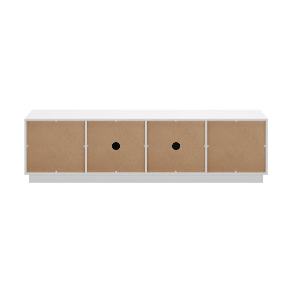 180cm White TV Cabinet Entertainment Unit | Simpledeals