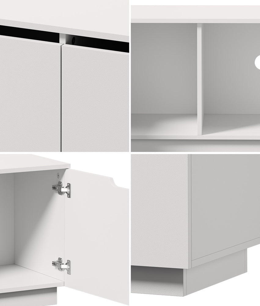 180cm White TV Cabinet Entertainment Unit | Simpledeals