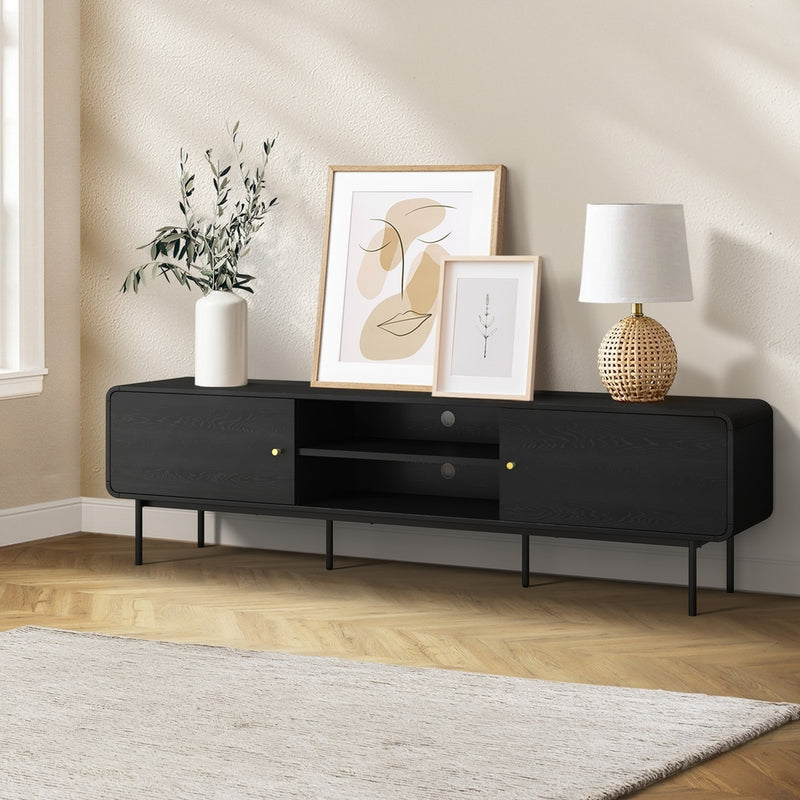 TV Cabinet Entertainment Unit Stand 180cm Oak with Entertainment Unit