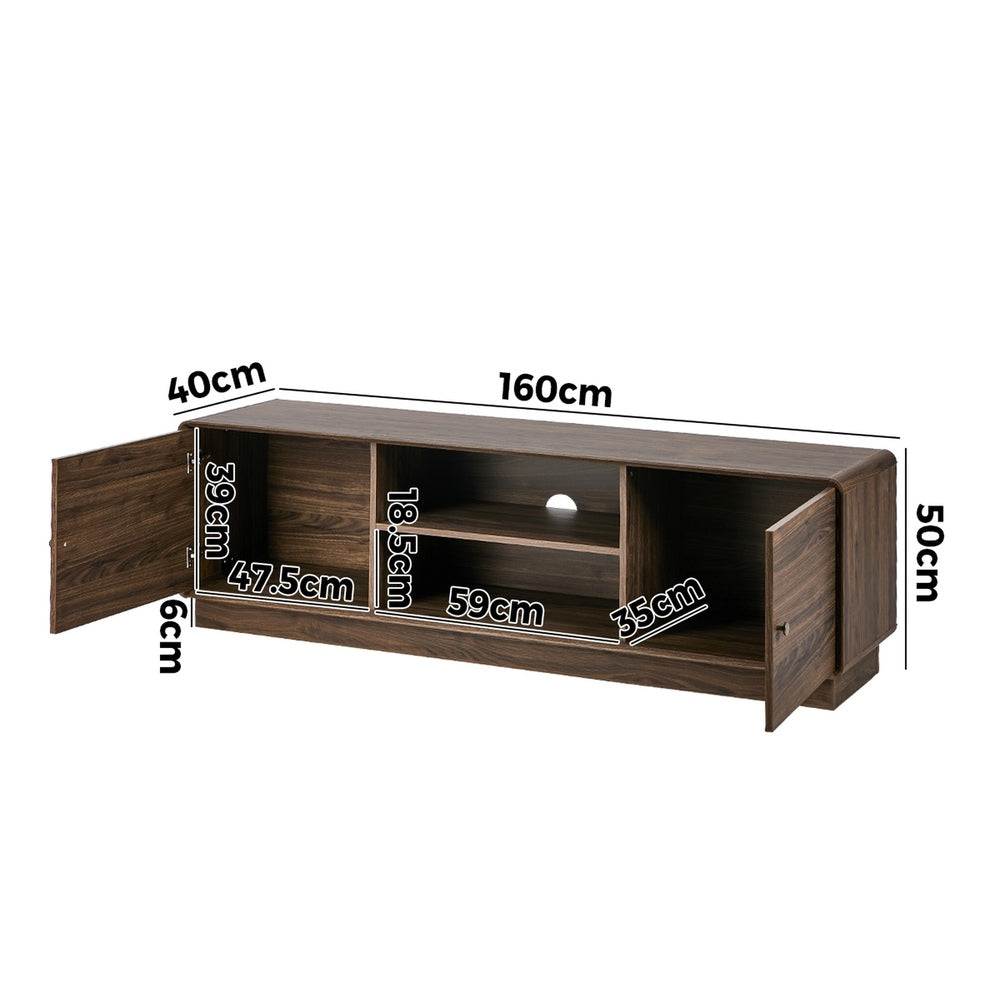 Entertainment Unit 160cm Walnut 160x40x50cm