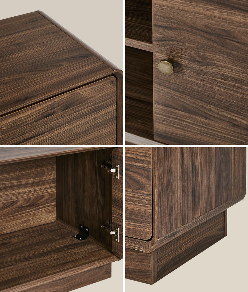 Entertainment Unit 160cm Walnut 160x40x50cm
