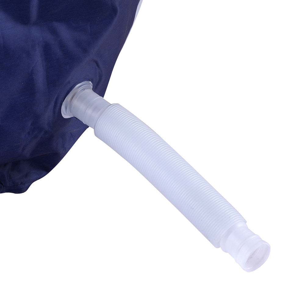 Navy colour - Foldable Bathtub PVC Spa Bucket Inflatable Cushion Navy Blue - photo 12
