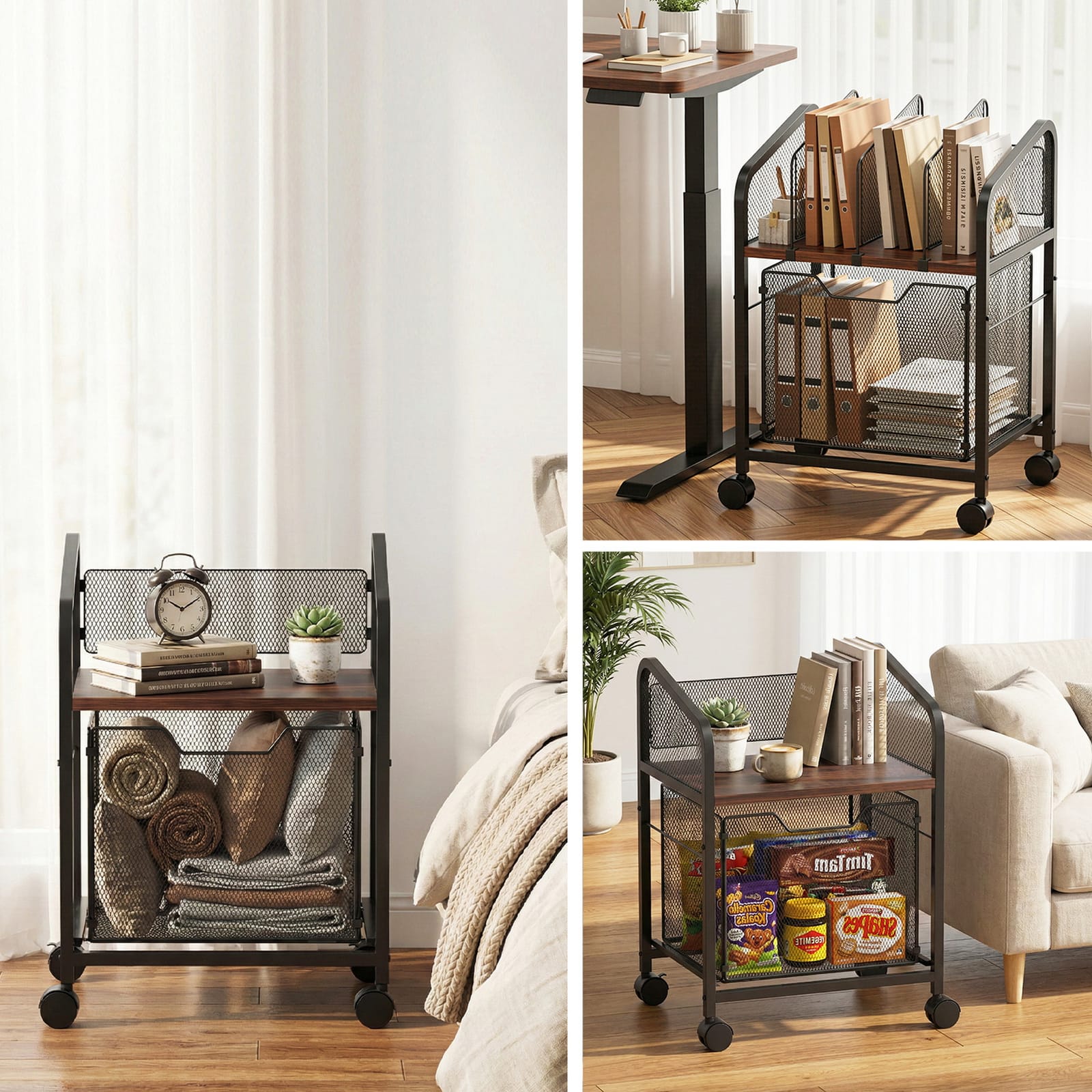 Mobile File Cabinet Compact 37x30cm