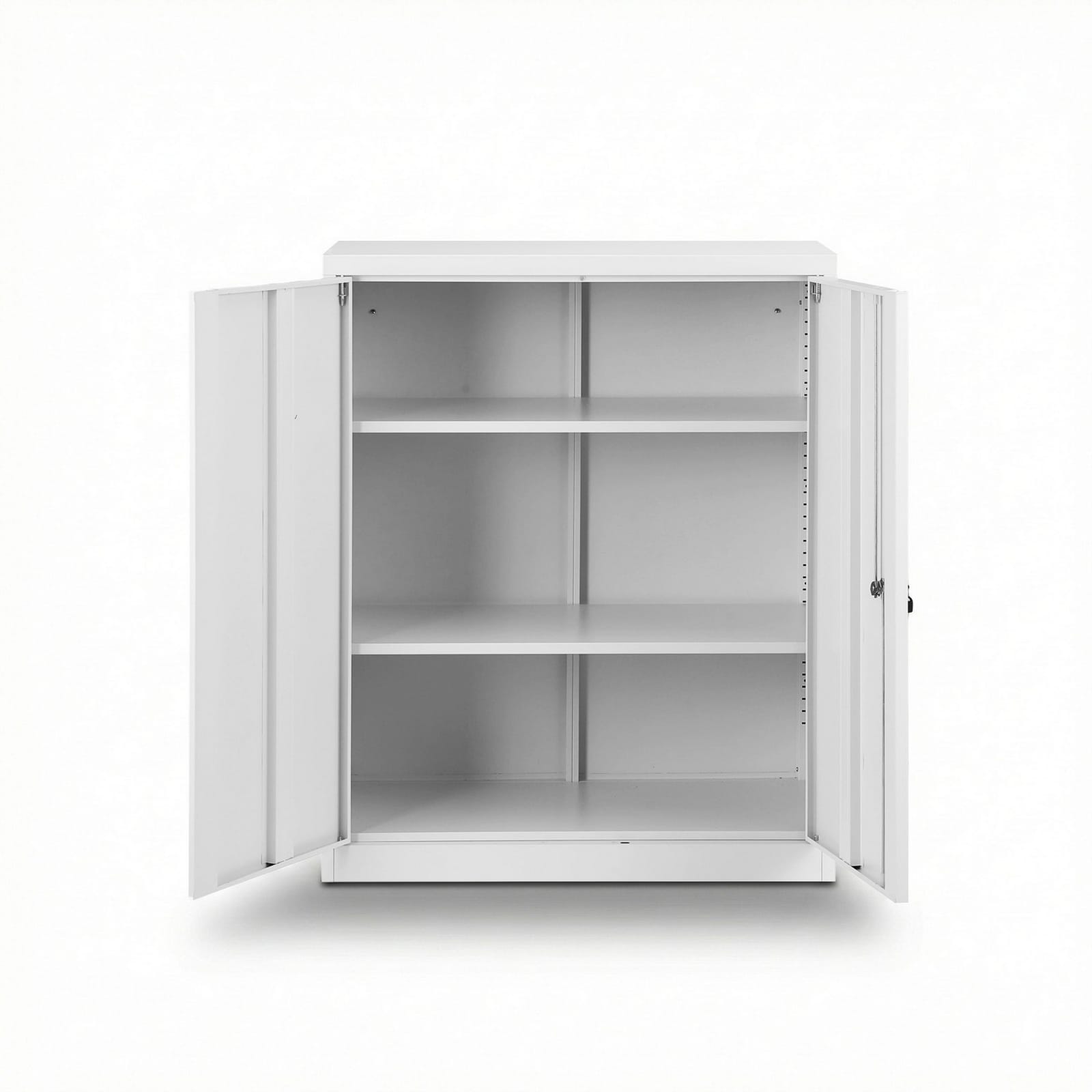 Steel Filing Cabinet White 80x40x100cm