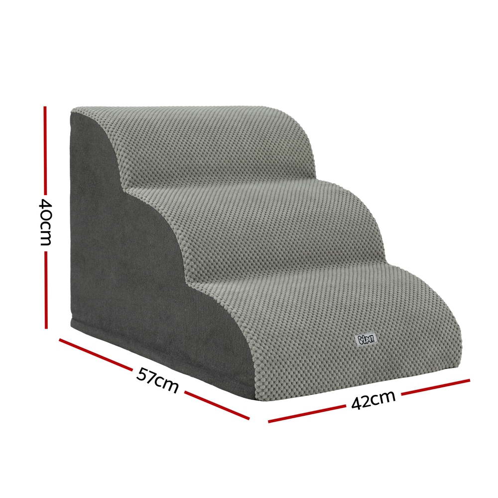 Dog Ramp Steps Foam 3/4 Tier Pet Stairs For Bed Sofa Car Portable Indoor | Dog Steps & Ramps