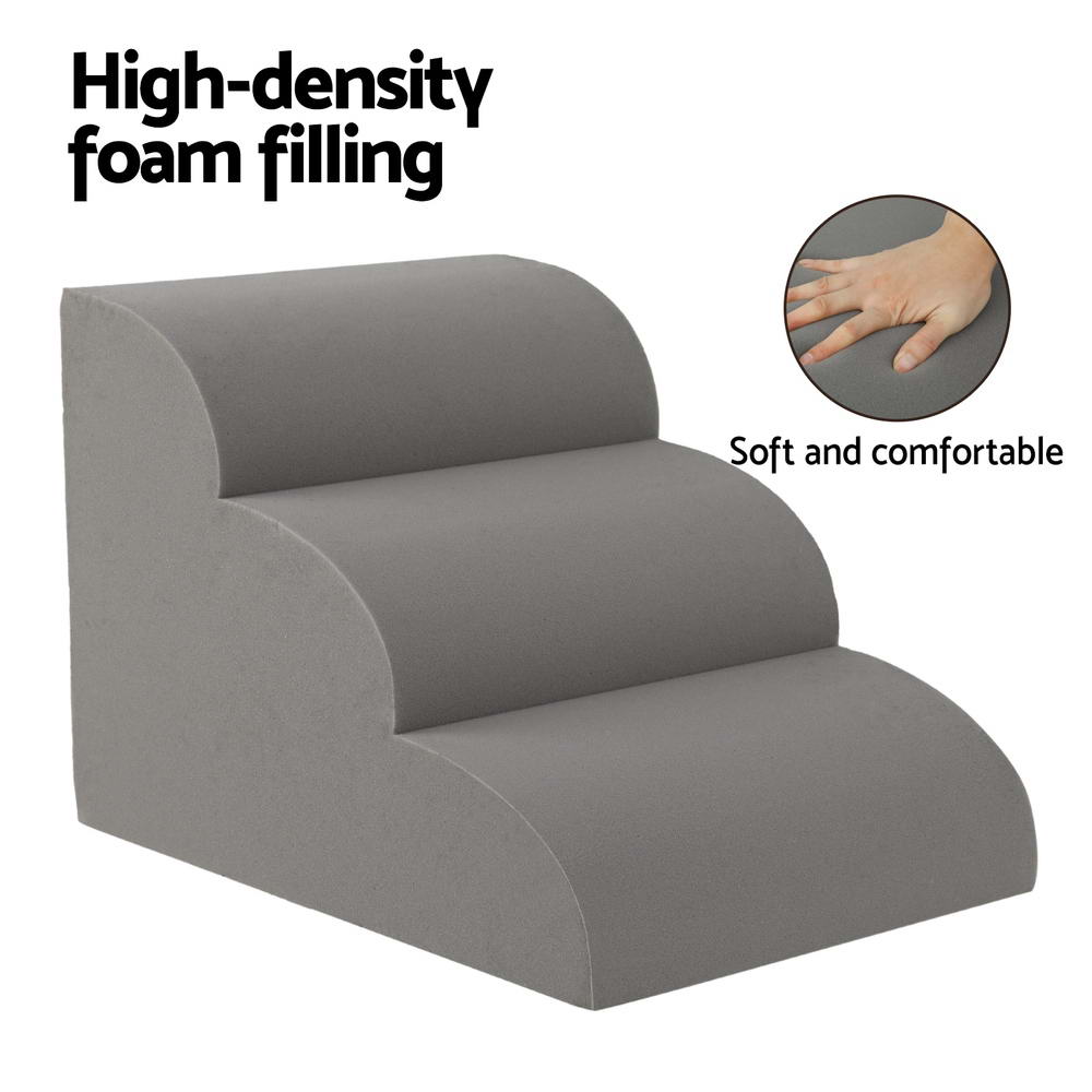 Dog Ramp Steps Foam 3/4 Tier Pet Stairs For Bed Sofa Car Portable Indoor | Dog Steps & Ramps - photo 6