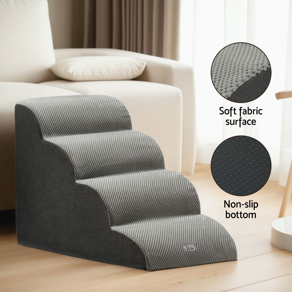 Dog Ramp Steps Foam 3/4 Tier Pet Stairs For Bed Sofa Car Portable Indoor with Dog Steps & Ramps - photo 13