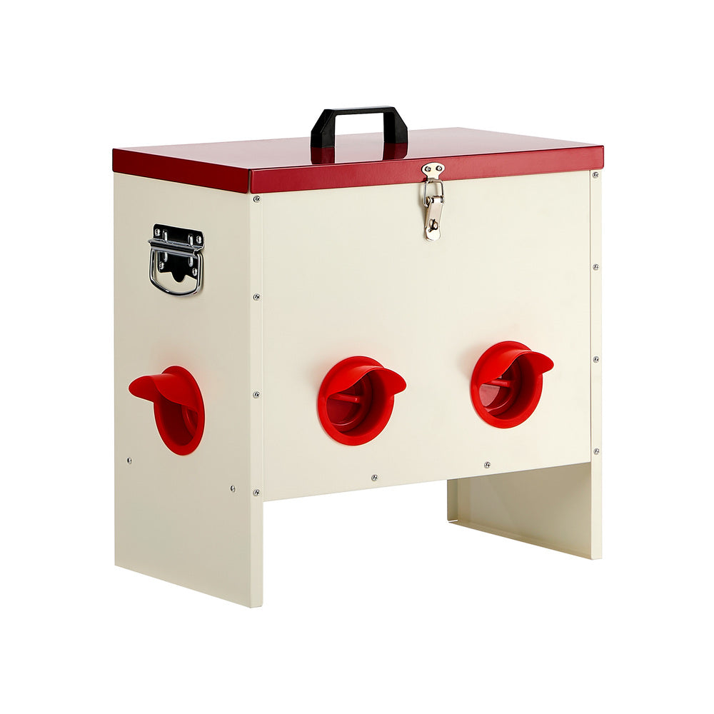 Chicken Feeder Galvanised Steel 43x25x42cm