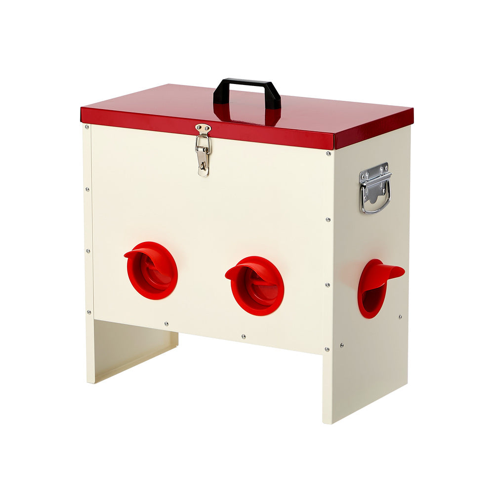 Chicken Feeder Galvanised Steel 43x25x42cm