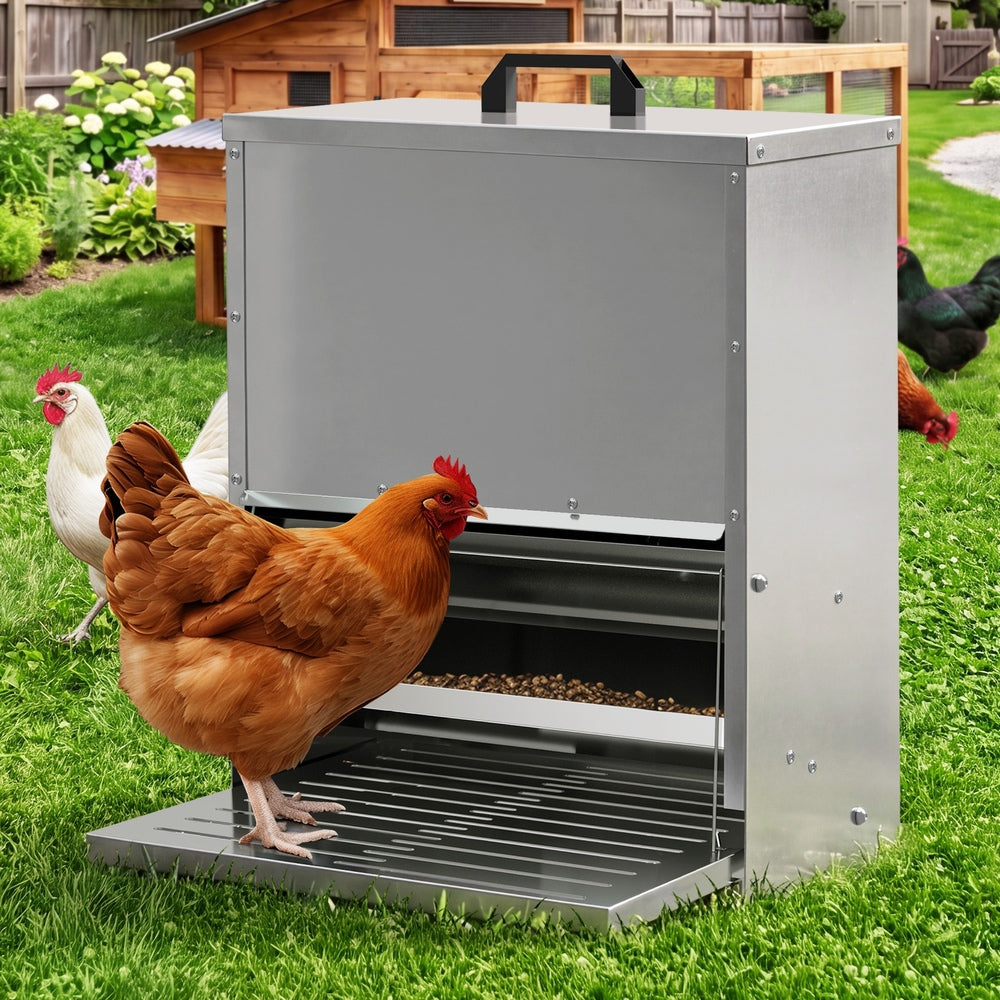 Automatic Chicken Feeder 15kg Capacity 40.5x47.5x50cm
