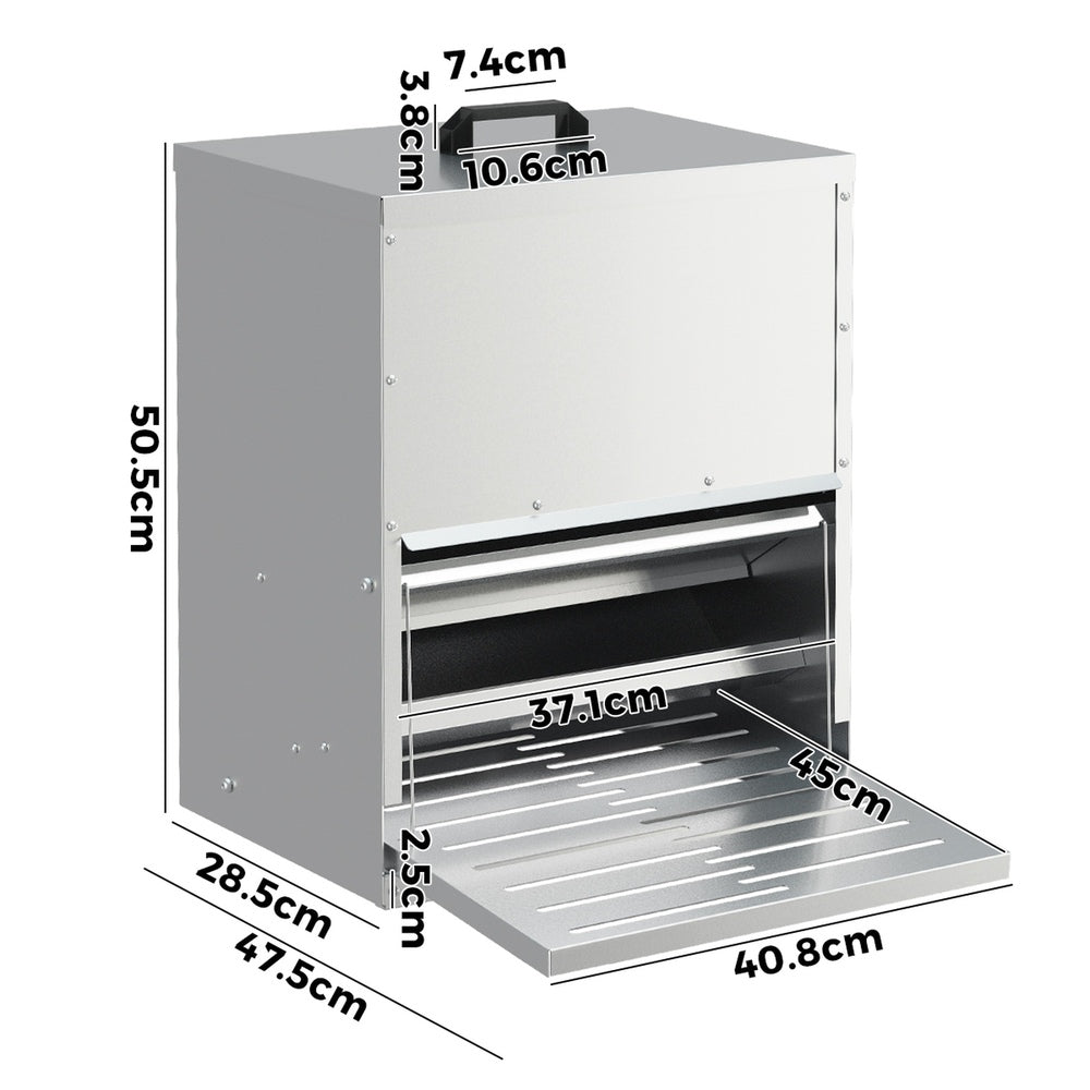 Automatic Chicken Feeder 15kg Capacity 40.5x47.5x50cm