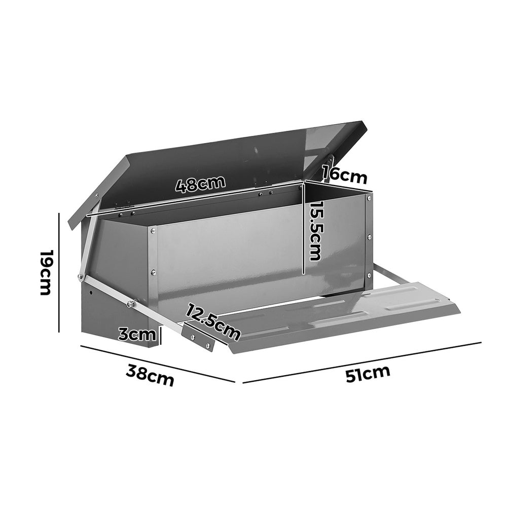 Chicken Feeder Automatic Galvanized 51x38x19cm