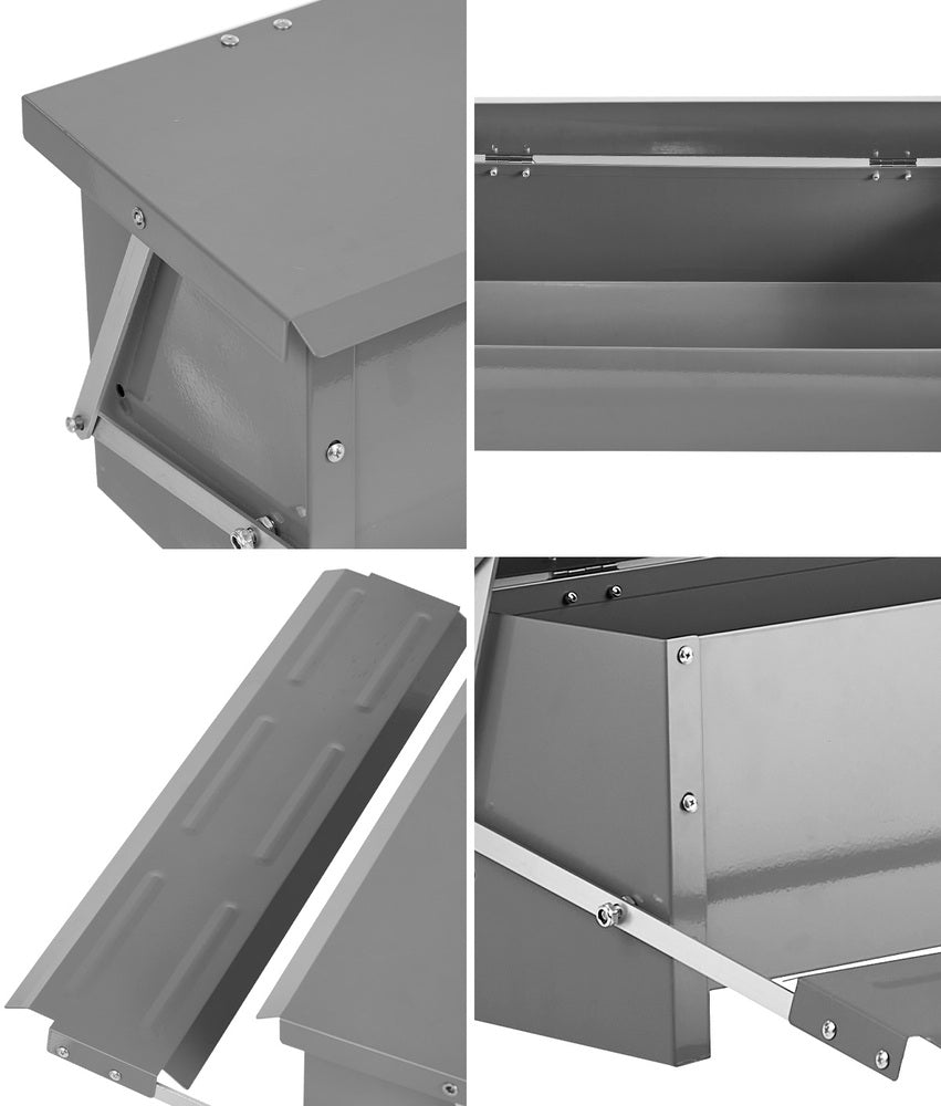 Chicken Feeder Automatic Galvanized 51x38x19cm