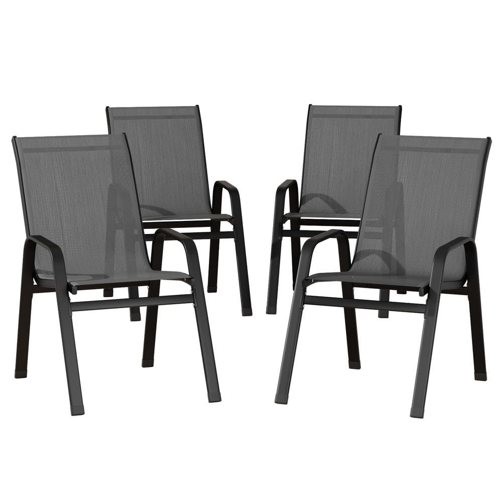Grey chair 56x70x90cm, side view