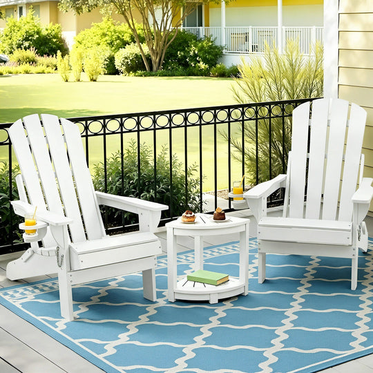 Adirondack Outdoor Chair Table Set 3pc