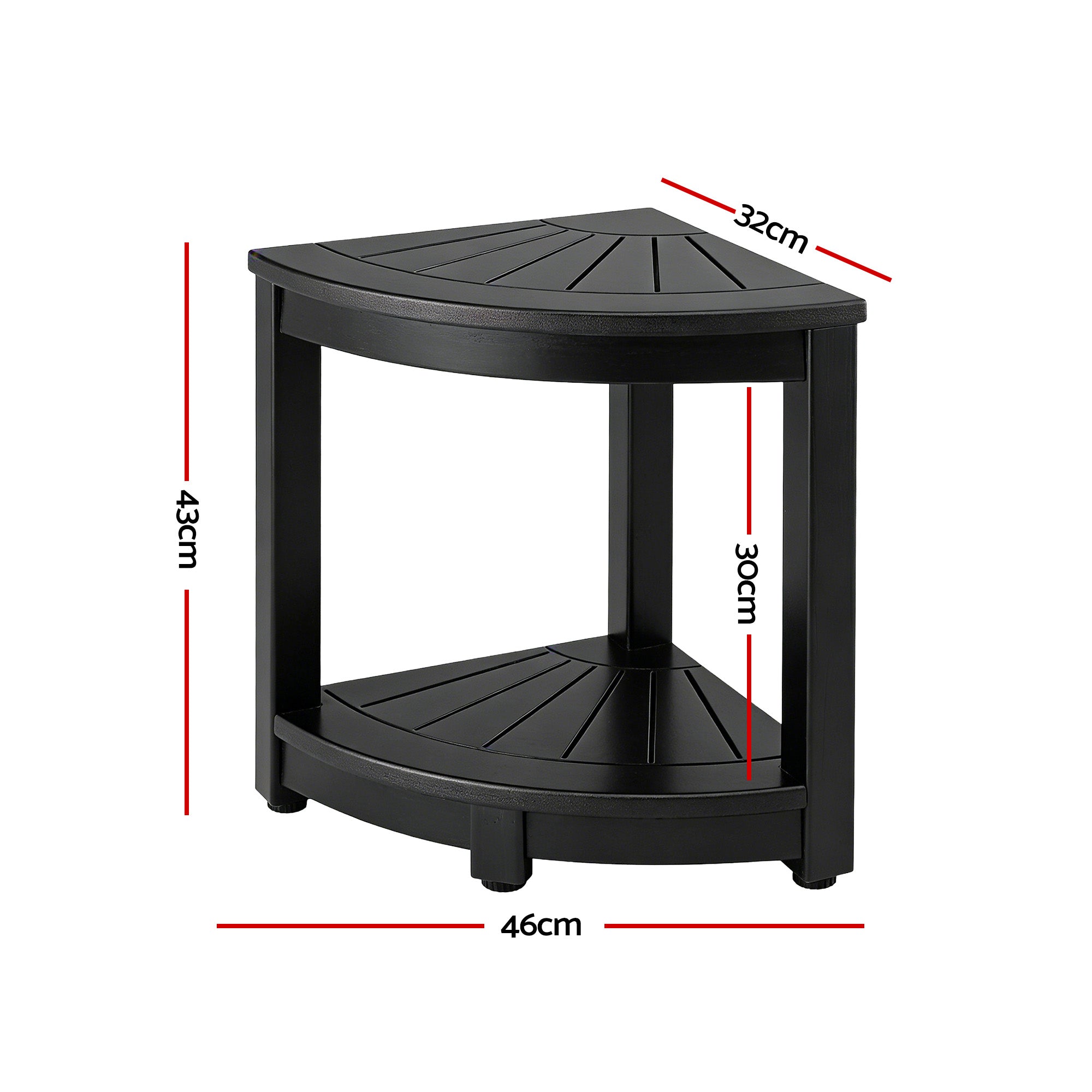 HDPE Outdoor Side Table Corner Shower Stool | Simpledeals