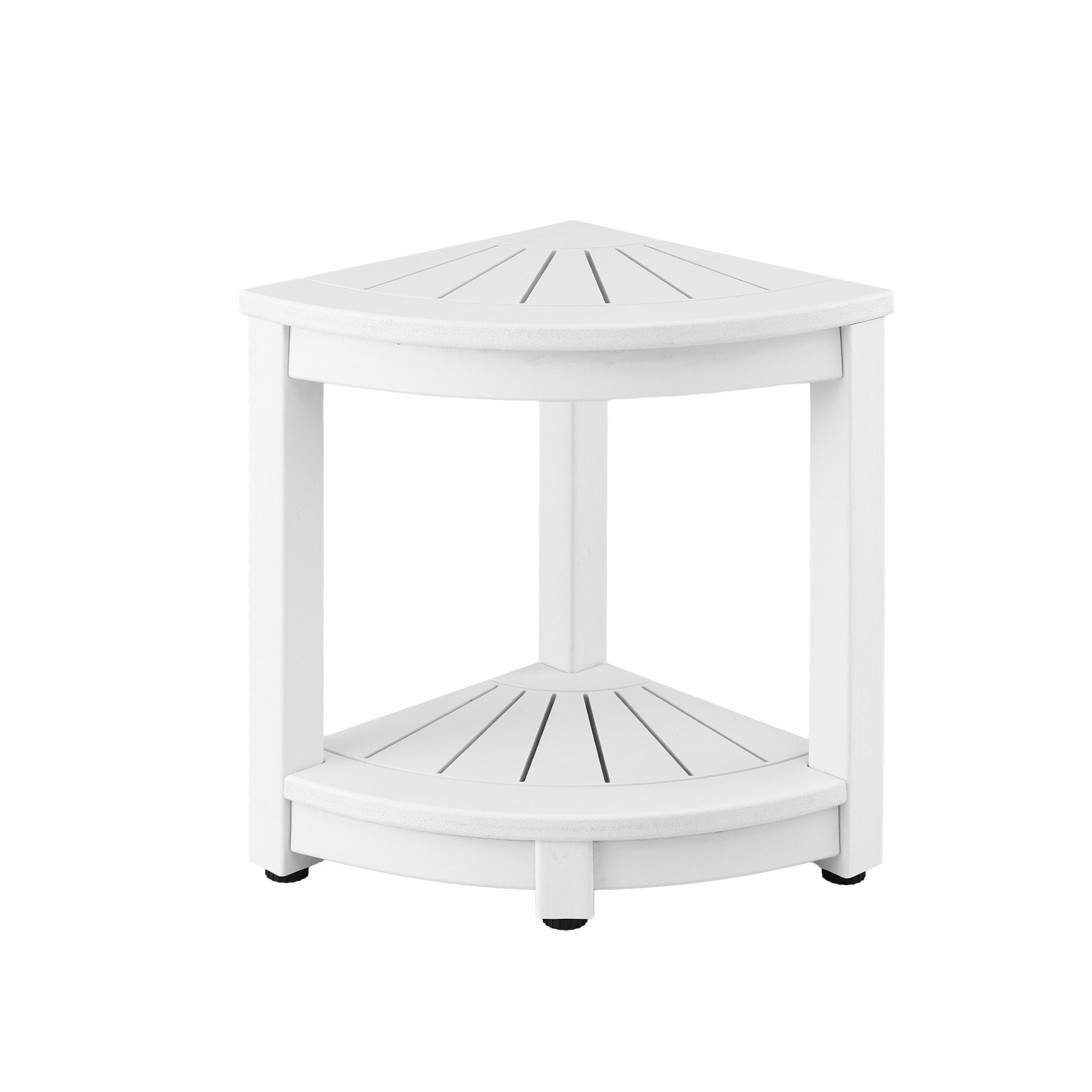 HDPE Shower Stool Corner Bench Outdoor Side Table | Simpledeals