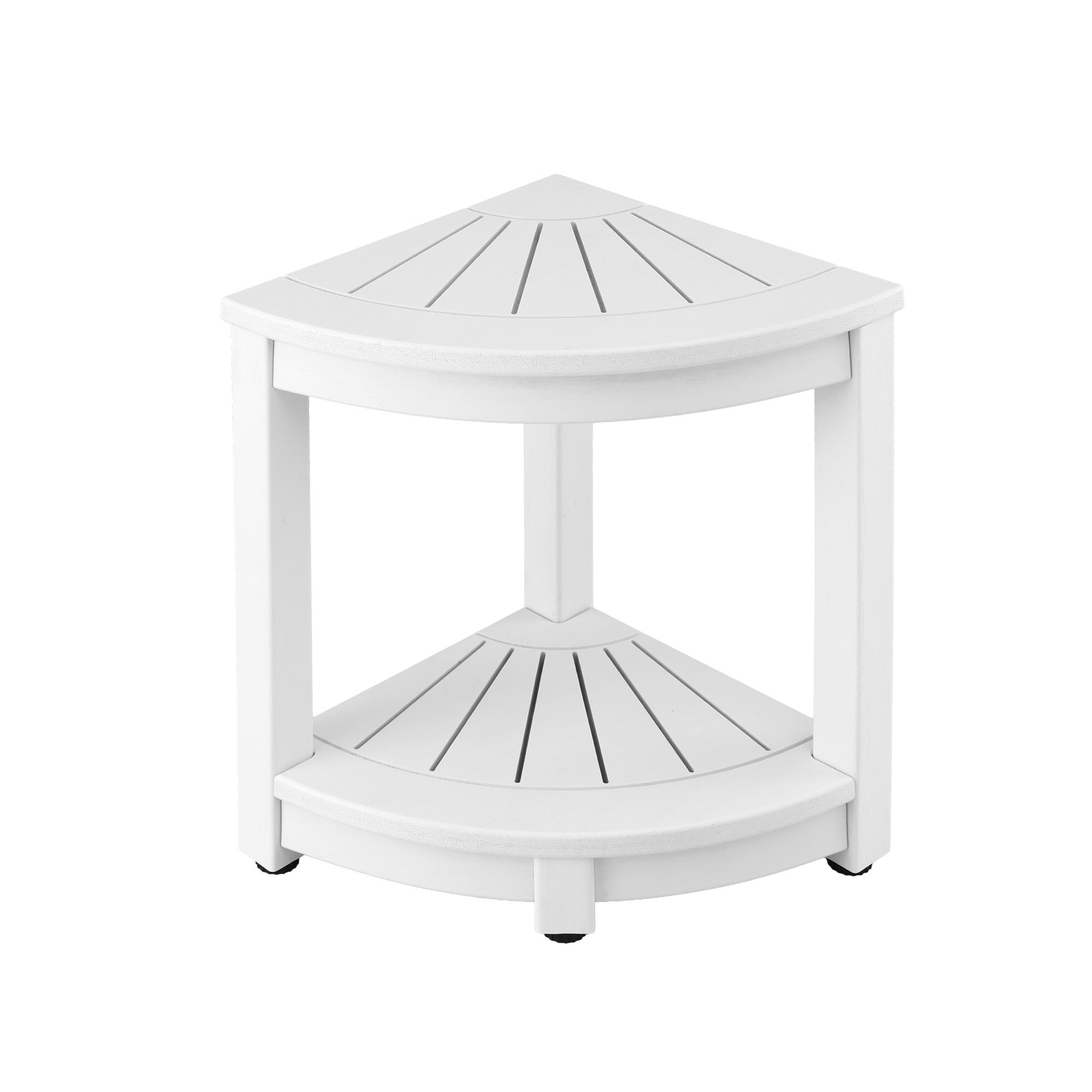 HDPE Shower Stool Corner Bench Outdoor Side Table | Simpledeals