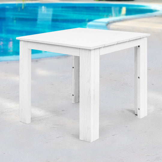 Outdoor Side Beach Table - White - Outdoor Tables
