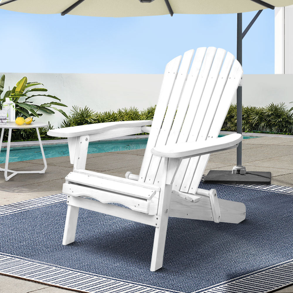Outdoor Furniture Adirondack Chairs Beach Chair Lounge Wooden Patio Garden