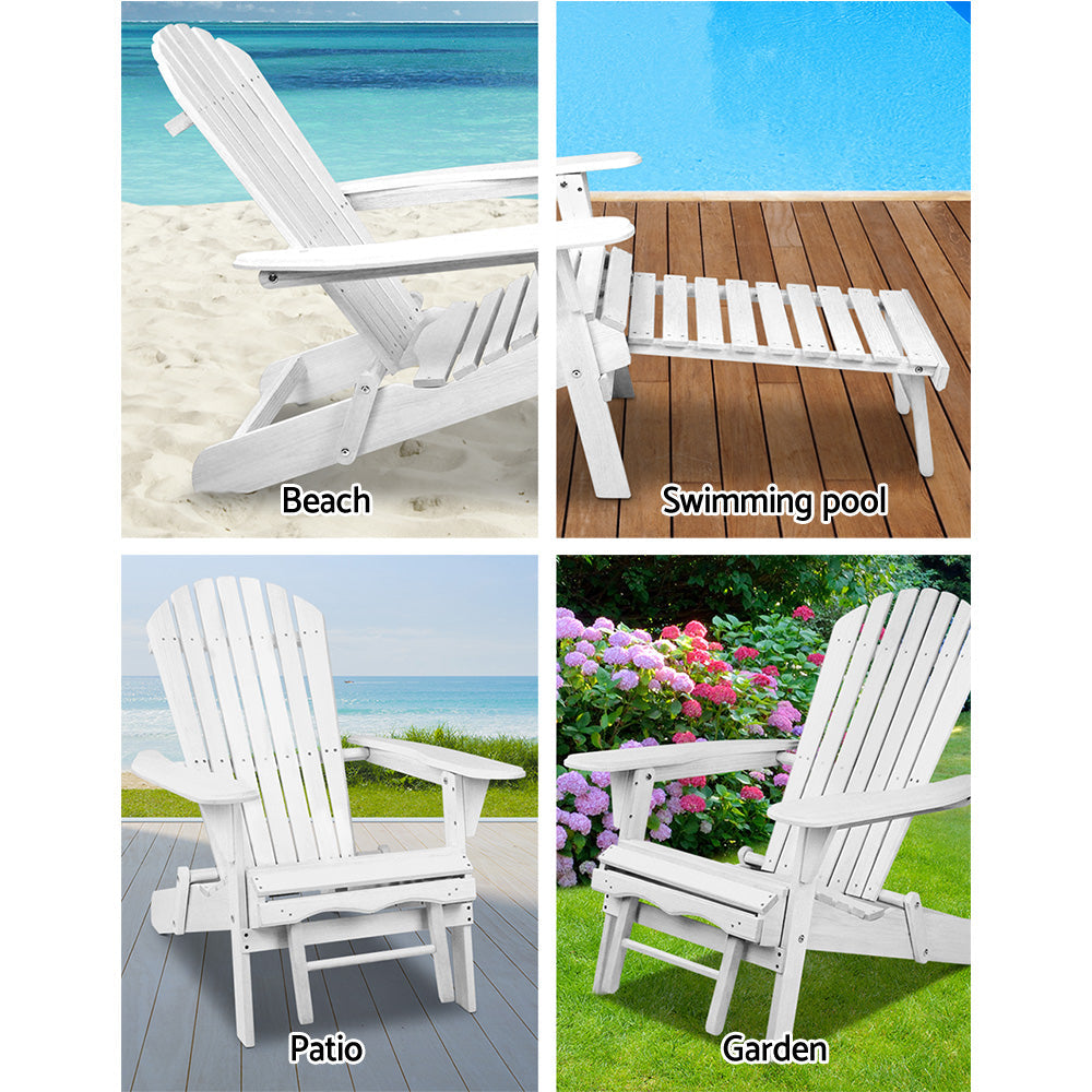 Outdoor Chairs Furniture Beach Chair Lounge Wooden Adirondack Garden Patio, Outdoor Sofas & Lounge Sets