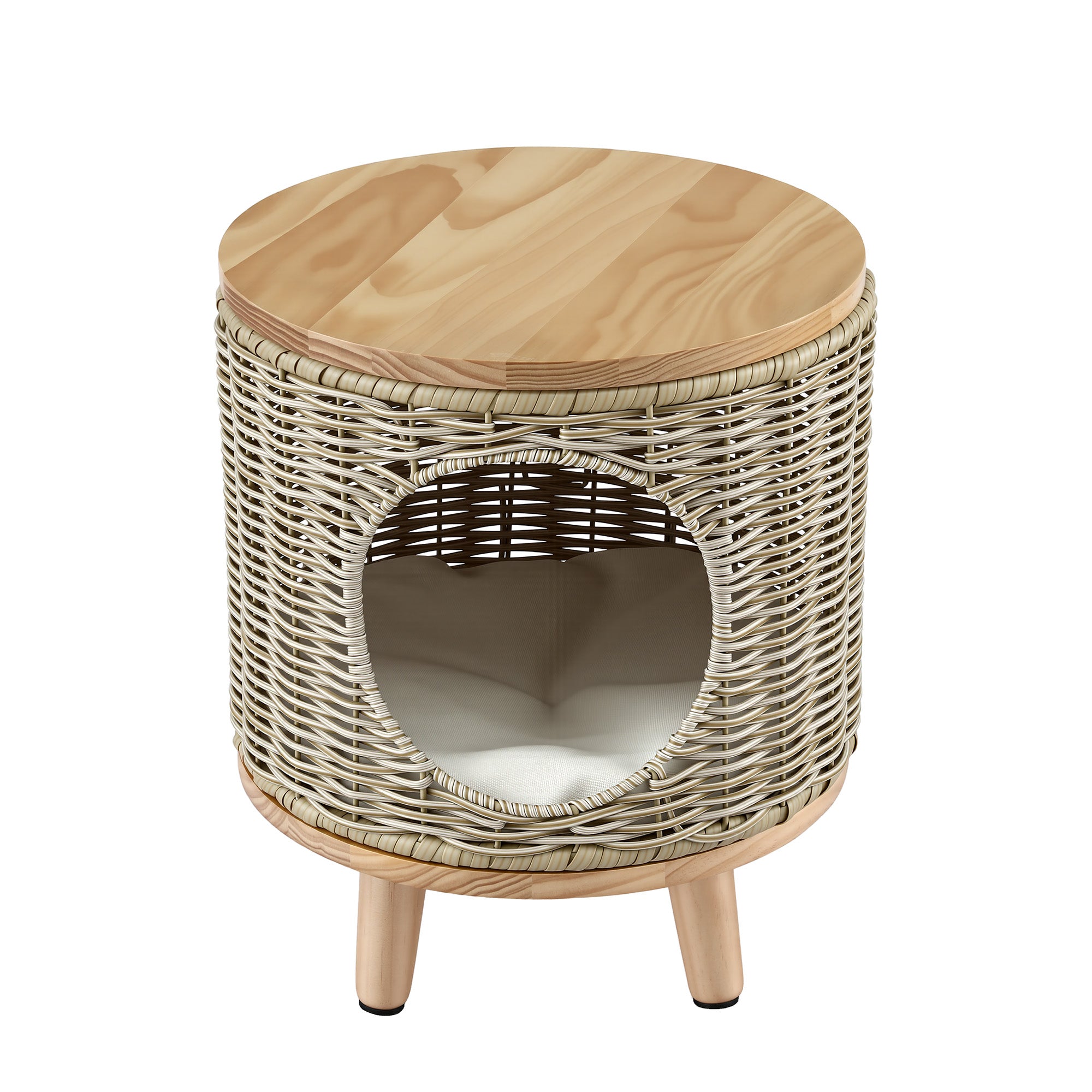 Wicker Pet Bed Side Table Outdoor Rattan | Simpledeals