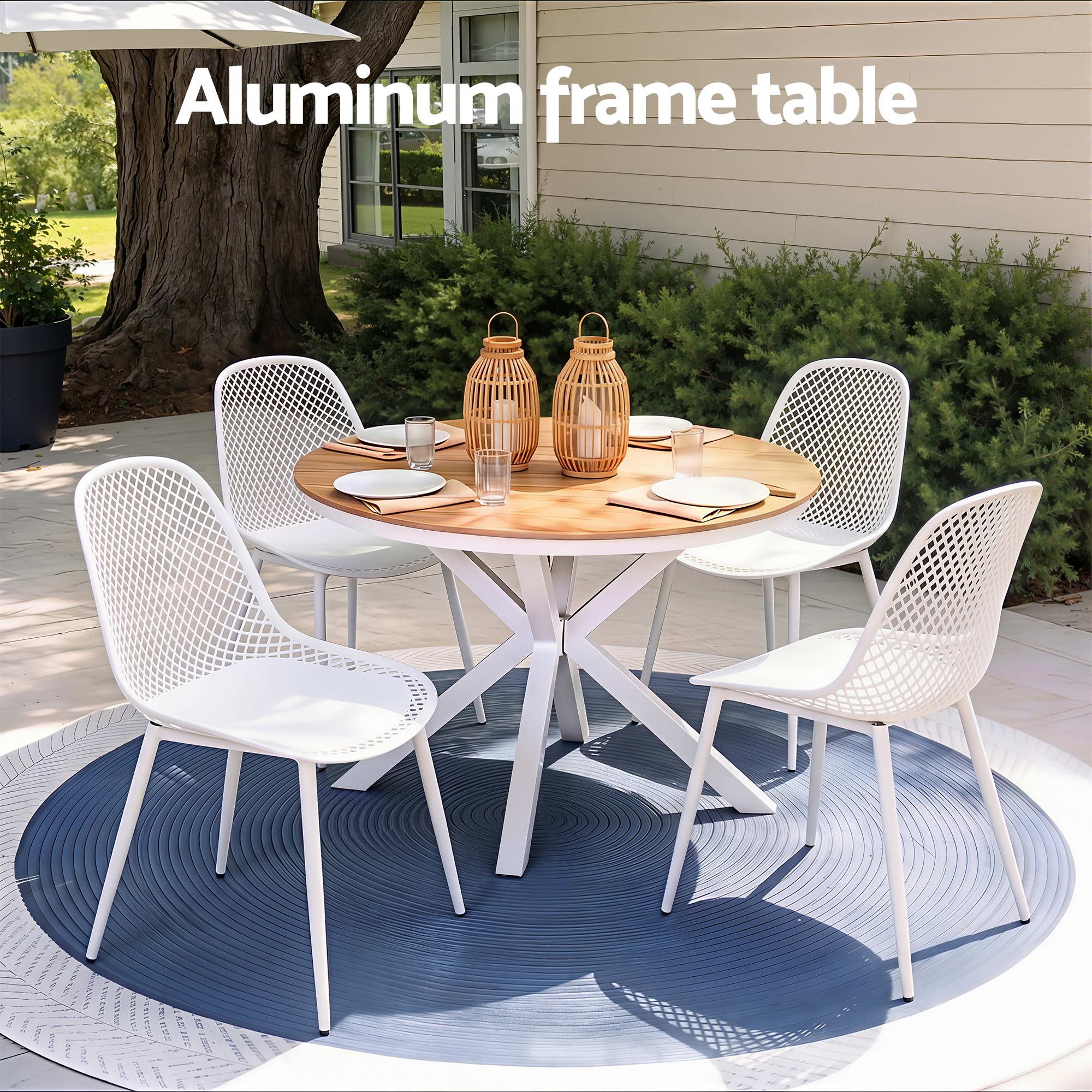 Gardeon 5 Piece Outdoor Dining Set Patio Furniture | Simpledeals