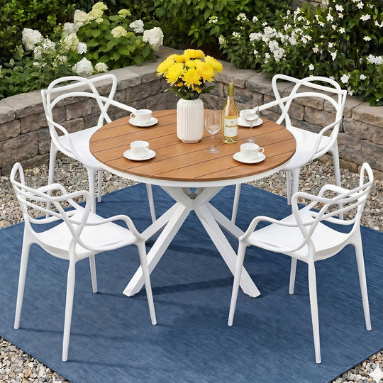 Gardeon 5 Piece Outdoor Dining Set Patio Table Chairs