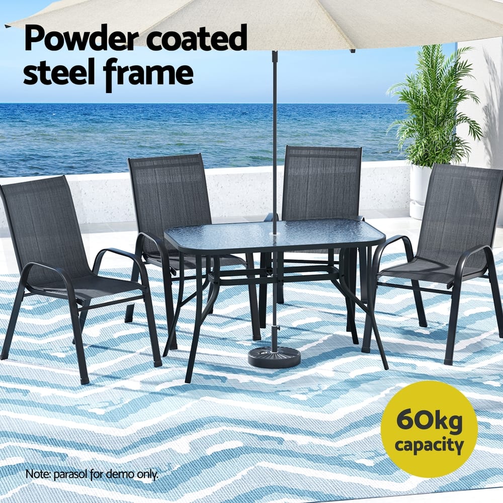 Black table 56x70x90cm, in room setting