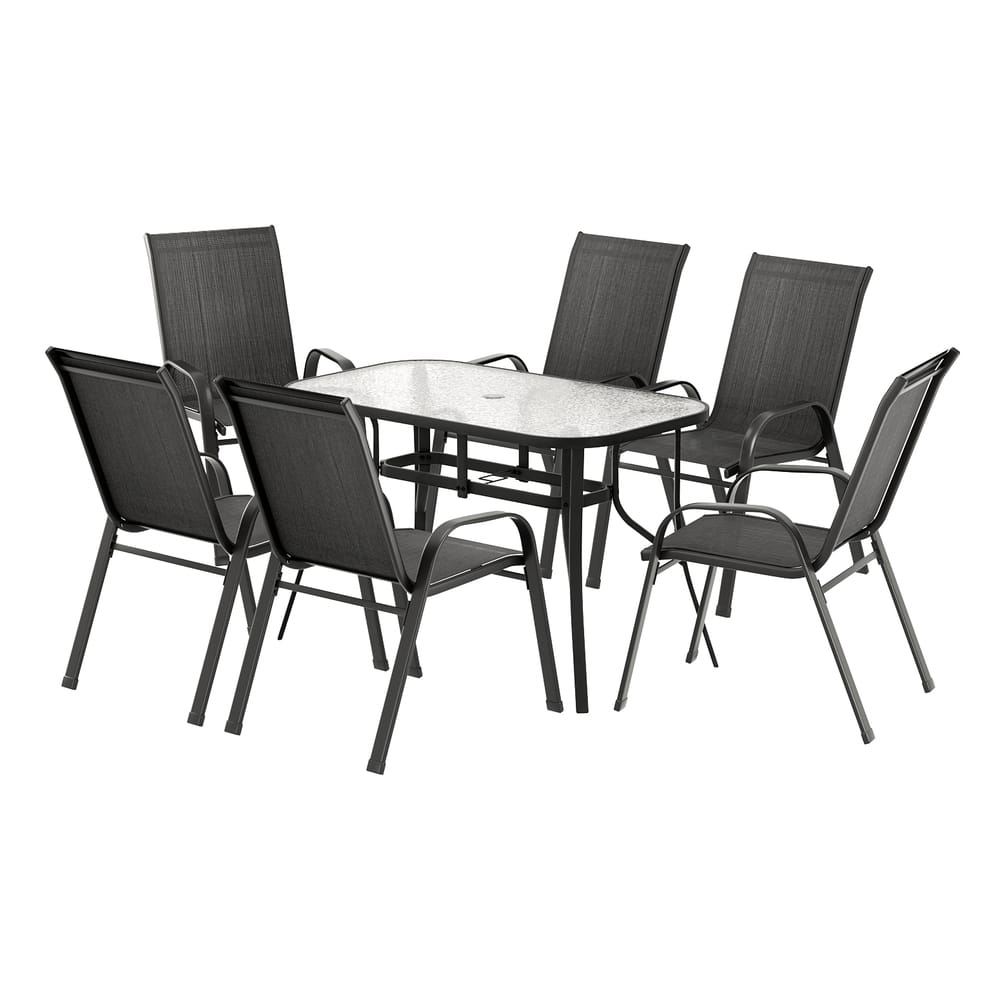 Black table 56x70x90cm, side view
