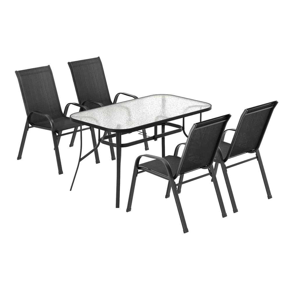 Black table 56x70x90cm, detail