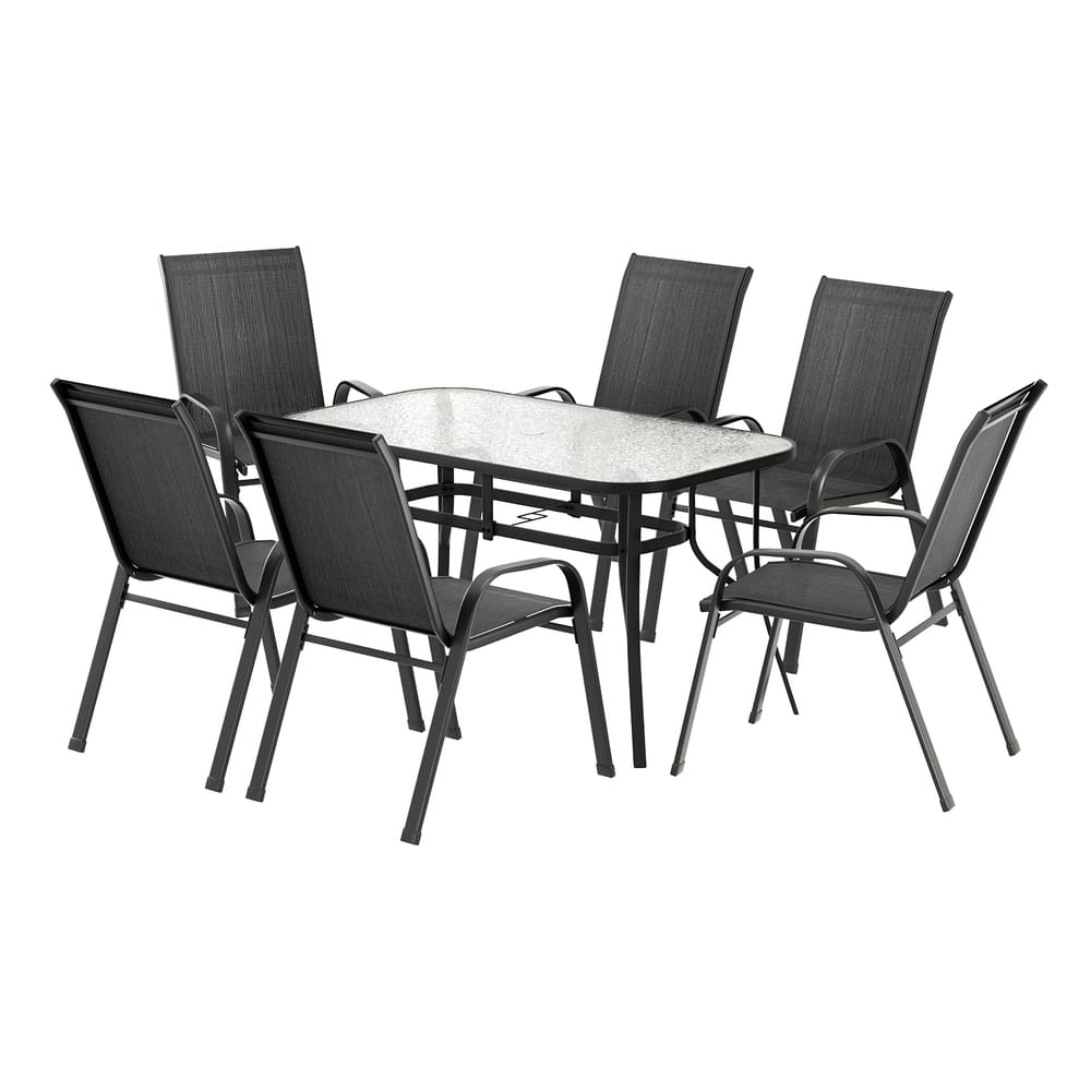 Black table 56x70x90cm, side view